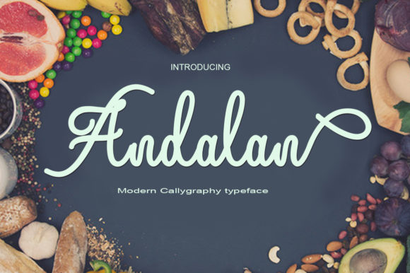 Andalan: A Modern Calligraphy Script Font for Elegant Branding