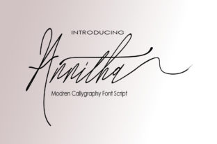 Annitha: A Modern Script Handwritten Font for Upscale Branding