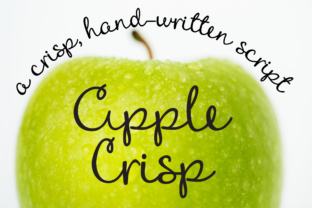 Apple Crisp Font for Handmade Labels & Elegant Script Designs