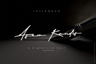 Asem Kandis: Elegant Handwritten Script for Professional Design