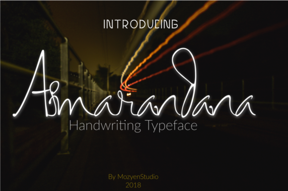 Asmarandana: A Script Handwritten Font for Thoughtful Editorial Design