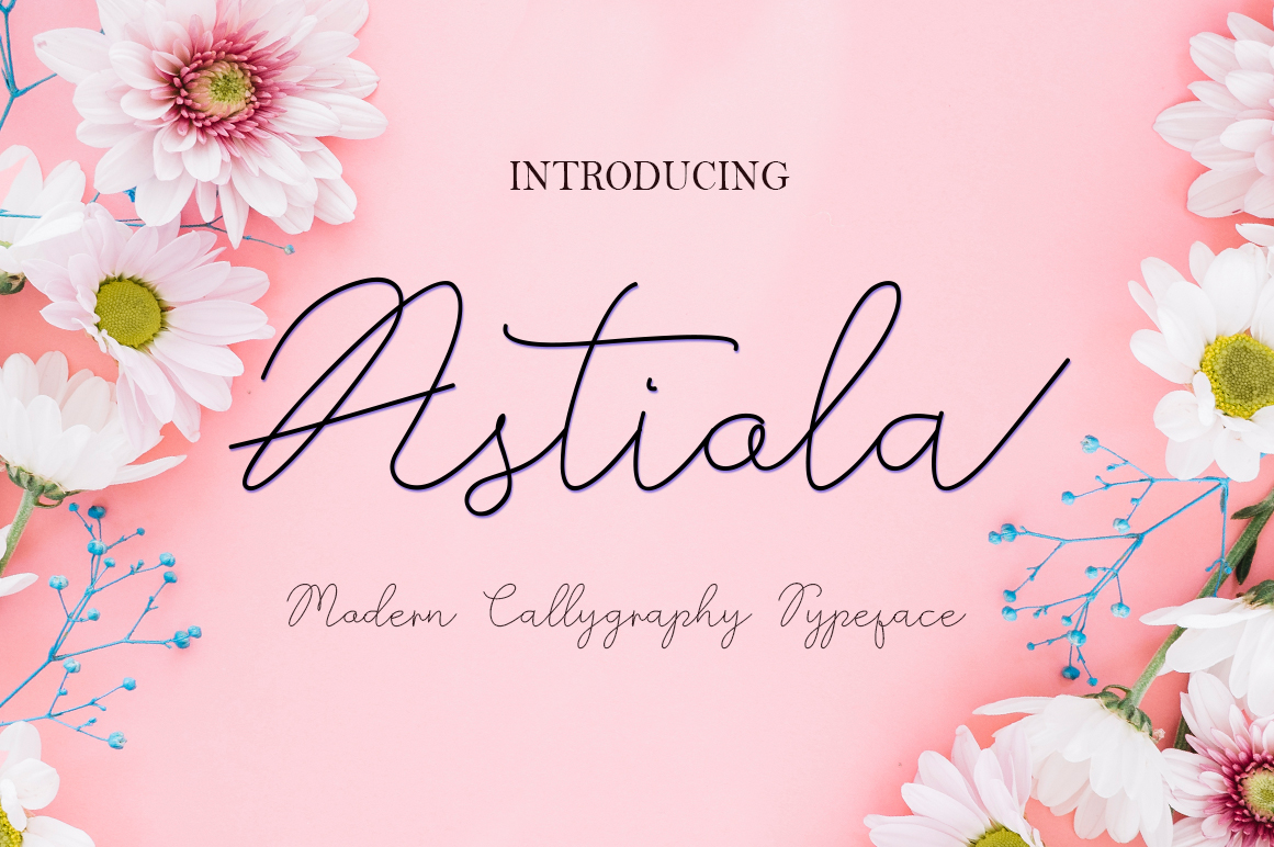 Astiola: A Fresh Modern Monoline Script Font for Scroll-Stopping Visuals