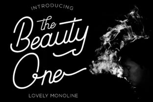 Beauty One: A Stylish Monoline Script Font for Small Business Branding