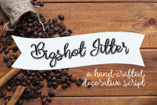 Bigshot Jitter: A Whimsical Script Handwritten Font for Chalkboard-Inspired Branding