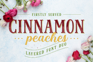 Cinnamon Peaches Family: A Layered Script Handwritten Font for Editorial Warmth