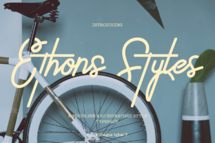 Ethons Styles: Modern Script Handwritten Font for Crafters