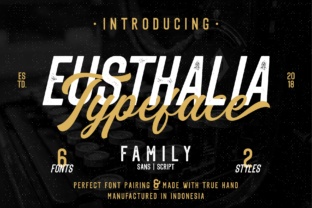 Eusthalia Family: A Script Handwritten Typeface for Thoughtful Editorial Design