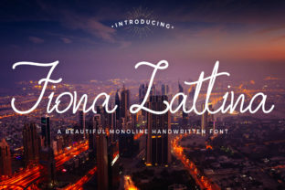 Fiona Lattina: Elegant Script Handwritten Font for Digital Branding