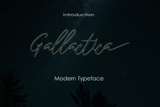 Gallactica: A Modern Script Handwritten Font for Digital Design