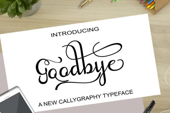 Goodbye Script Font for Elegant Brand Identity Design