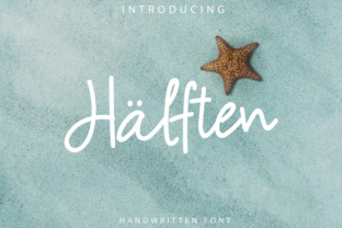 Halften: A Script Handwritten Font for Thoughtful Editorial Design