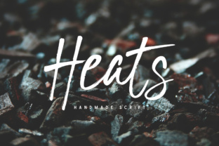 Heats: A Hand Brushed Script Font for Thoughtful Editorial Design