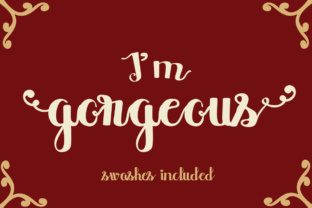 I m Gorgeous Font for Bold, Playful Branding