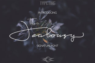 Jealousy Font: Elegant Script Handwritten Typeface for Luxury Branding