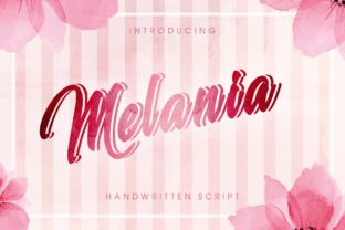 Melania Script Handwritten Font for Small Business Branding