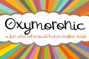 Oxymoronic: A Script Handwritten Font with Rigid Whimsy