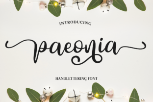 Paeonia: A Fresh Handmade Script Font for Elegant Branding