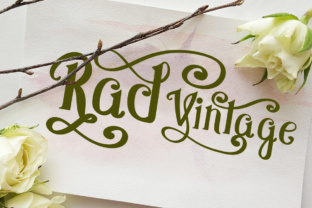 Rad Vintage: A Decorative Script Font for Elegant Editorial Moments
