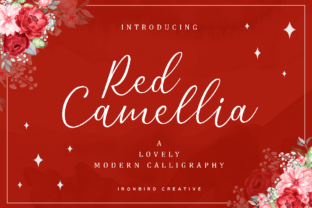 Red Camellia Font: A Luxury Script Handwritten Typeface for Small Businesses