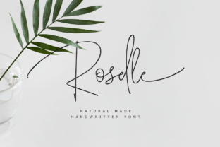 Roselle Script Handwritten Font for Elegant Design