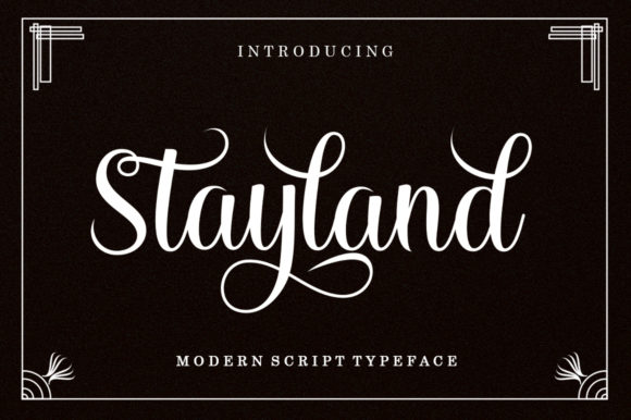 Stayland: A Modern Script Typeface for Handmade Brands