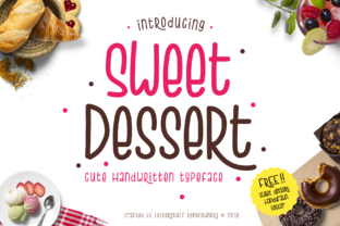 Sweet Dessert Font: A Playful Script Handwritten Typeface for Digital Design