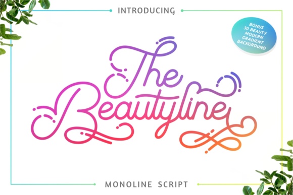 The Beautyline Font for Elegant Handmade Design