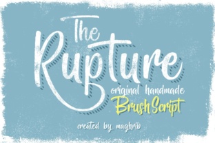 The Rupture: A Hand Painted Script Font for Digital Impact