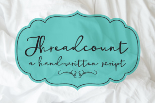 Threadcount Script Handwritten Font for Small Business Branding