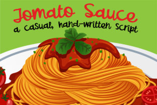 Tomato Sauce Font: A Casual Script Handwritten Typeface