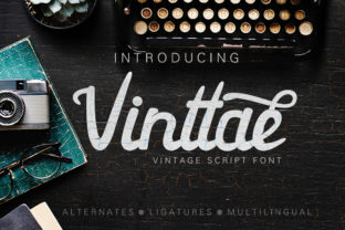 Vinttae: A Bold Script Handwritten Font for Vintage Digital Branding
